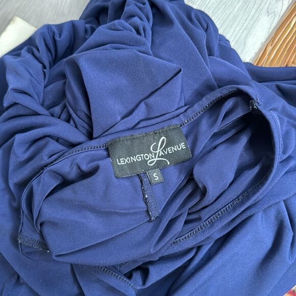 Lexington Avenue Blue Asymmetrical Dress Size Small - Picture 6 of 6